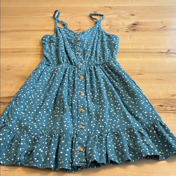 Abercrombie Kids Blue Polka Dot Dress - Picture 1 of 6